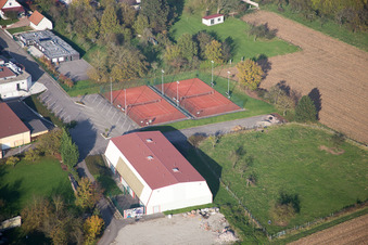 Hatten dans le département Bas Rhin, France hors des airs