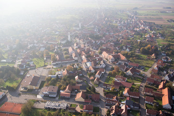 Hatten dans le département Bas Rhin, France vue du ciel