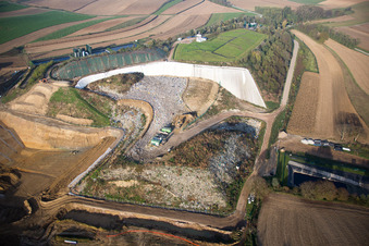 Schaffhouse-près-Seltz dans le département Bas Rhin, France vue du ciel