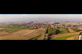 Vue aérienne de Panorama à Wintzenbach dans le département Bas Rhin, France