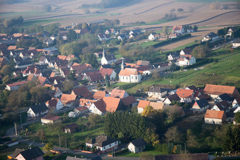 Vue oblique de Wintzenbach dans le département Bas Rhin, France