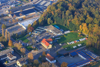 Vue aérienne de Auto Bohlender GmbH & Co.KG à Kandel dans le département Rhénanie-Palatinat, Allemagne