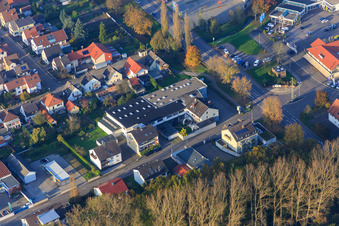 Vue aérienne de Literie Völkel à Kandel dans le département Rhénanie-Palatinat, Allemagne
