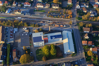 Vue aérienne de Eichenauer à Kandel dans le département Rhénanie-Palatinat, Allemagne