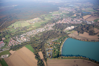 Lauterbourg dans le département Bas Rhin, France hors des airs