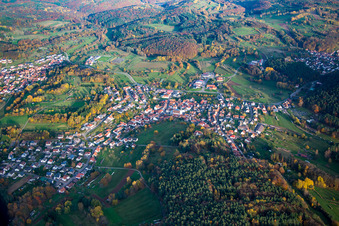 Vue aérienne de Quartier Gossersweiler in Gossersweiler-Stein dans le département Rhénanie-Palatinat, Allemagne