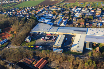 Photographie aérienne de Hubert Eichenlaub Transport et Forwarding GmbH à Herxheim bei Landau dans le département Rhénanie-Palatinat, Allemagne