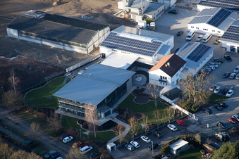 Vue aérienne de Herxheim bei Landau dans le département Rhénanie-Palatinat, Allemagne
