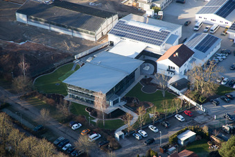 Vue aérienne de Herxheim bei Landau dans le département Rhénanie-Palatinat, Allemagne
