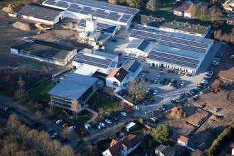 Vue oblique de Herxheim bei Landau dans le département Rhénanie-Palatinat, Allemagne