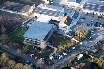 Herxheim bei Landau dans le département Rhénanie-Palatinat, Allemagne vue d'en haut