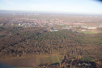 Herxheim bei Landau dans le département Rhénanie-Palatinat, Allemagne vue du ciel
