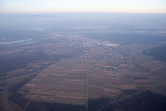 Vue aérienne de Quartier Graben in Graben-Neudorf dans le département Bade-Wurtemberg, Allemagne