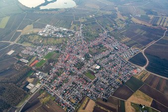Photographie aérienne de Quartier Liedolsheim in Dettenheim dans le département Bade-Wurtemberg, Allemagne