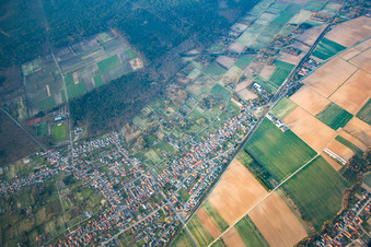 Photographie aérienne de Quartier Schaidt in Wörth am Rhein dans le département Rhénanie-Palatinat, Allemagne