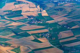 Vue aérienne de Quartier Deutschhof in Kapellen-Drusweiler dans le département Rhénanie-Palatinat, Allemagne
