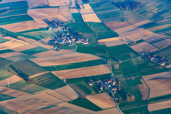 Vue oblique de Quartier Deutschhof in Kapellen-Drusweiler dans le département Rhénanie-Palatinat, Allemagne