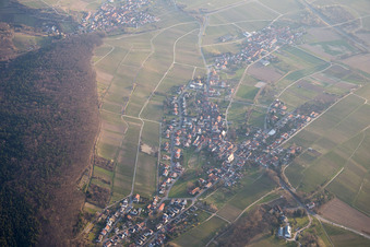 Vue aérienne de Quartier Pleisweiler in Pleisweiler-Oberhofen dans le département Rhénanie-Palatinat, Allemagne