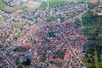 Photographie aérienne de Vue des rues et des maisons dans les quartiers résidentiels à Waldsee dans le département Rhénanie-Palatinat, Allemagne