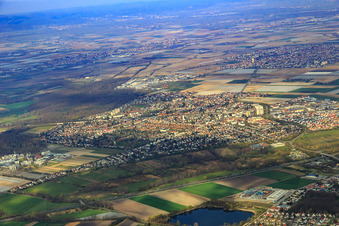 Vue aérienne de Vue du sud-est à Limburgerhof dans le département Rhénanie-Palatinat, Allemagne