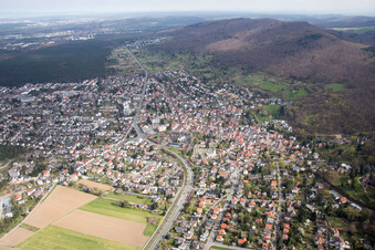 Photographie aérienne de Quartier Jugenheim an der Bergstrasse in Seeheim-Jugenheim dans le département Hesse, Allemagne