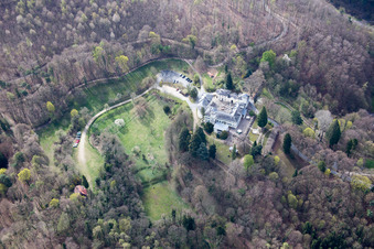 Vue aérienne de Seeheim-Jugenheim dans le département Hesse, Allemagne