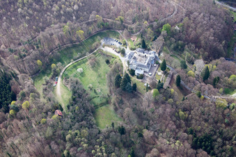 Vue aérienne de Seeheim-Jugenheim dans le département Hesse, Allemagne