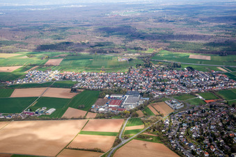 Photographie aérienne de Quartier Gundernhausen in Roßdorf dans le département Hesse, Allemagne