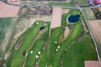 Photographie aérienne de Zone de terrain de golf Golf Sport Park Groß-Zimmern à Groß-Zimmern dans le département Hesse, Allemagne