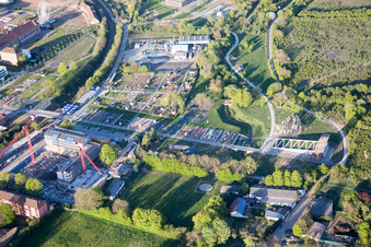 Salon des jardins d'État 2015 à Landau in der Pfalz dans le département Rhénanie-Palatinat, Allemagne hors des airs