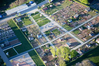 Salon des jardins d'État 2015 à Landau in der Pfalz dans le département Rhénanie-Palatinat, Allemagne vue du ciel
