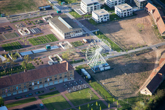 Enregistrement par drone de Salon des jardins d'État 2015 à Landau in der Pfalz dans le département Rhénanie-Palatinat, Allemagne