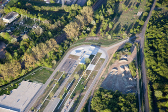 Salon des jardins d'État 2015 à Landau in der Pfalz dans le département Rhénanie-Palatinat, Allemagne d'un drone