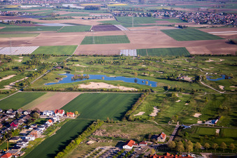 Photographie aérienne de Terrain de golf Golfpark Biblis-Wattenheim *****GOLF absolu à Wattenheim à le quartier Nordheim in Biblis dans le département Hesse, Allemagne