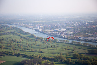 Vue oblique de Worms dans le département Rhénanie-Palatinat, Allemagne