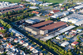Vue aérienne de Locaux de l'usine Rmig Nold GmbH à Stockstadt am Rhein dans le département Hesse, Allemagne