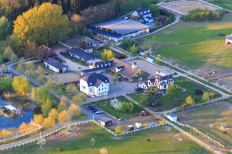 Vue oblique de Wolf Stud sur l'A5 à Bickenbach dans le département Hesse, Allemagne