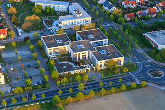 Vue aérienne de Centre de bureaux Bensheim et Allehotel Europa à Europa-Allee à Bensheim dans le département Hesse, Allemagne