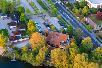 Vue aérienne de Hôtel Seeblick à Bensheim dans le département Hesse, Allemagne