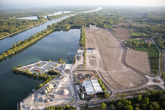Lauterbourg dans le département Bas Rhin, France vue du ciel