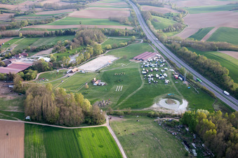 Neewiller-près-Lauterbourg dans le département Bas Rhin, France hors des airs