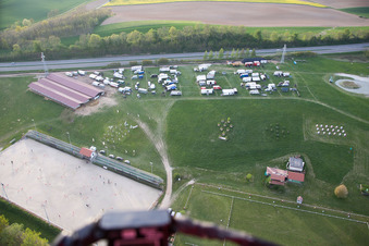 Photographie aérienne de Neewiller-près-Lauterbourg dans le département Bas Rhin, France
