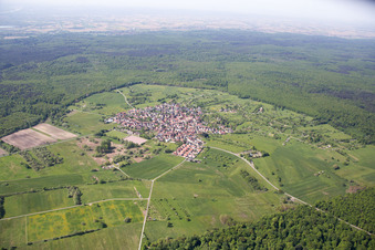 Photographie aérienne de Quartier Büchelberg in Wörth am Rhein dans le département Rhénanie-Palatinat, Allemagne