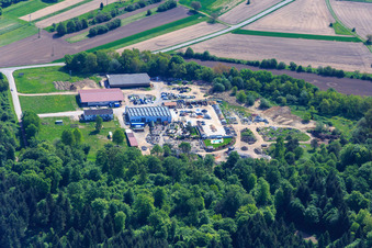 Palatinum aménagement paysager et conception de jardins à Hagenbach dans le département Rhénanie-Palatinat, Allemagne d'en haut