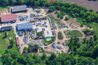 Palatinum aménagement paysager et conception de jardins à Hagenbach dans le département Rhénanie-Palatinat, Allemagne hors des airs