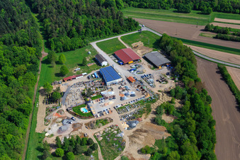 Palatinum aménagement paysager et conception de jardins à Hagenbach dans le département Rhénanie-Palatinat, Allemagne d'un drone