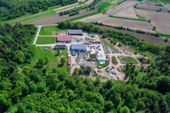 Palatinum aménagement paysager et conception de jardins à Hagenbach dans le département Rhénanie-Palatinat, Allemagne vu d'un drone