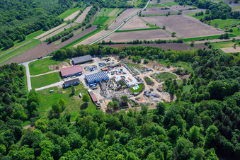 Vue oblique de Palatinum aménagement paysager et conception de jardins à Hagenbach dans le département Rhénanie-Palatinat, Allemagne