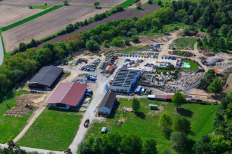 Palatinum aménagement paysager et conception de jardins à Hagenbach dans le département Rhénanie-Palatinat, Allemagne vue d'en haut