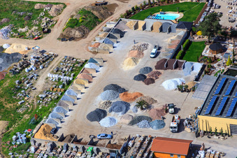 Image drone de Palatinum aménagement paysager et conception de jardins à Hagenbach dans le département Rhénanie-Palatinat, Allemagne